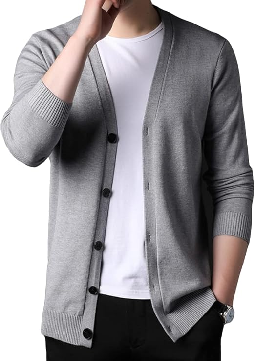 Amazon カーディガン メンズ 秋服 大きい サイズ ゆったり おしゃれ ビジネス スクール ニット ベスト セーター ハイクオリティー カーディガン シンプル オシャレ 人気 無地 学生 制服 春夏 秋冬 通勤 通学 Vネック カーディガン 通販