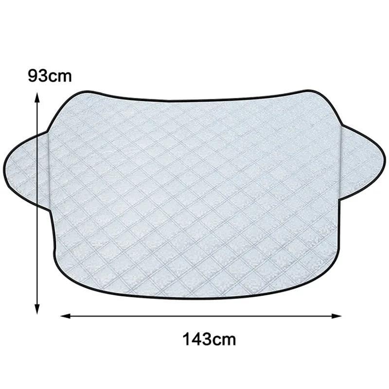 Housse de Protection pour Pare-Brise Pare-Brise Extérieur Bâche Voiture Protection Extérieure Bloc Neige Pare-Soleil Anti-poussière Antivol pour Berline À Hayon SUV Protection Pare Brise Hiver