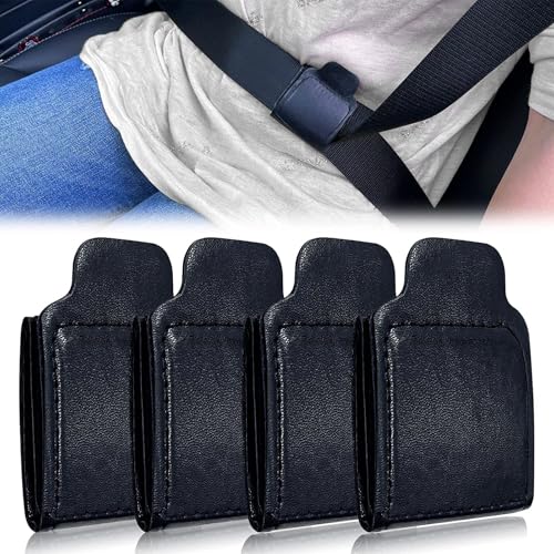 4-Teiliges Set Sicherheitsgurt Clip,Gurtversteller Auto,Universal Autogurt Clip,Schulter- Und Nackenentspannung Gurthalter Auto,Gurtversteller,Schulter- Und Nackenabstand Und Komfort Einstellbar