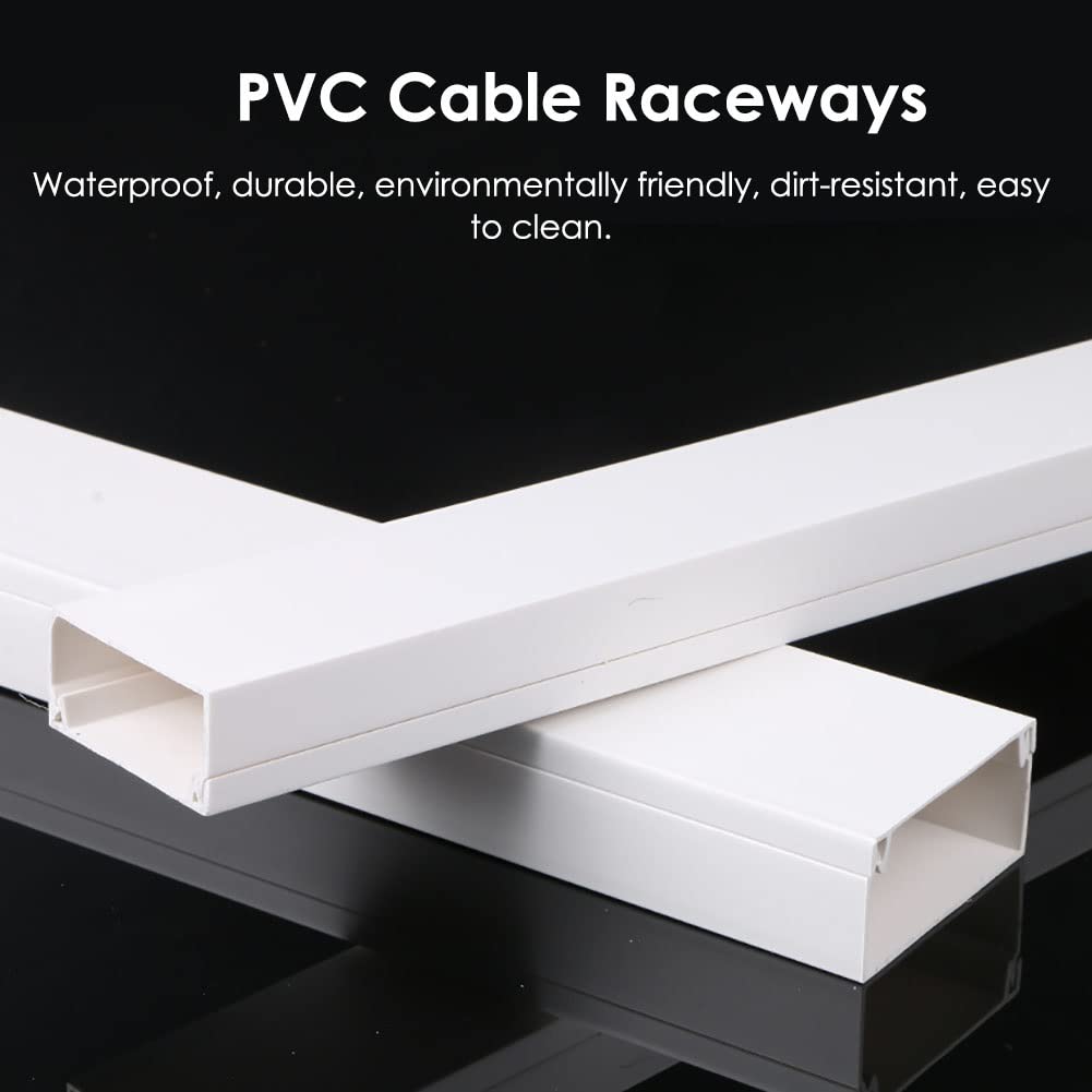 Weiße Kabelabdeckungen Für Kabel, Eckkabelverwaltungskit, 1 M/ 3,3 Fuß Kabel Raceway, Schutzkabel Und Verhindern Von Kabelfahrten, Einfache Installation