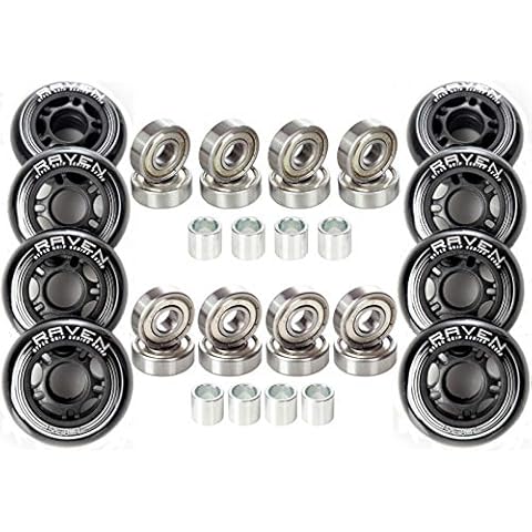 Raven Rollen für Inlineskates mit Kugellager Abec7/Abec9 (80mm + ABEC-7 Carbon) Cover