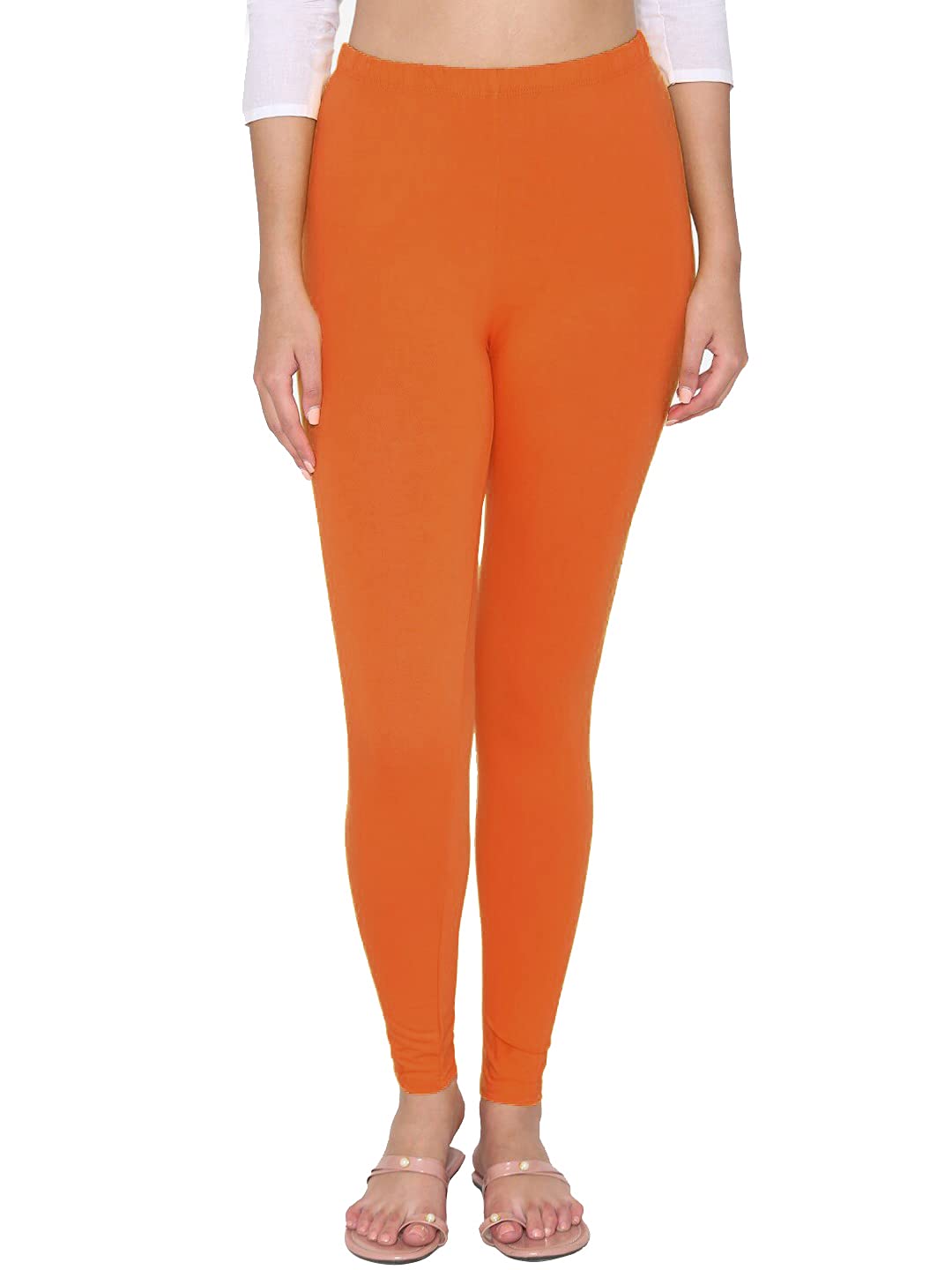 Shasmi Women's Stretch Leggings Xl Ankle Orange 25 2Xl