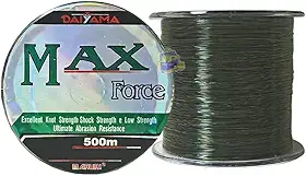 Linha de Pesca Monofilamento Maruri Max Force Verde Musgo 2.0 0.23mm 12 Lb 500m