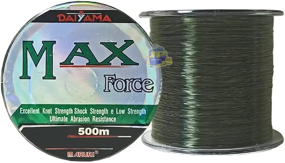 Linha de Pesca Monofilamento Maruri Max Force Verde Musgo 1.5 0.21mm 10 Lb 500m