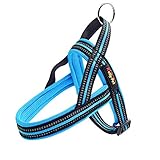 Insfas Dog Harness No Pull Easy Padded Pet Harness with Adjustable Botton Front Clip Reflective...