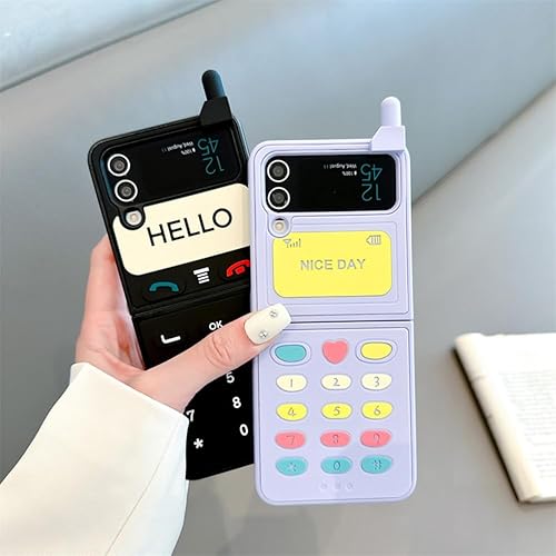 Miniatura 5 de Funda protectora para Samsung Galaxy Z Flip 4 Kawaii para mujer, funda protectora para niñas para Samsung Galaxy Z Flip 4, diseño a prueba de