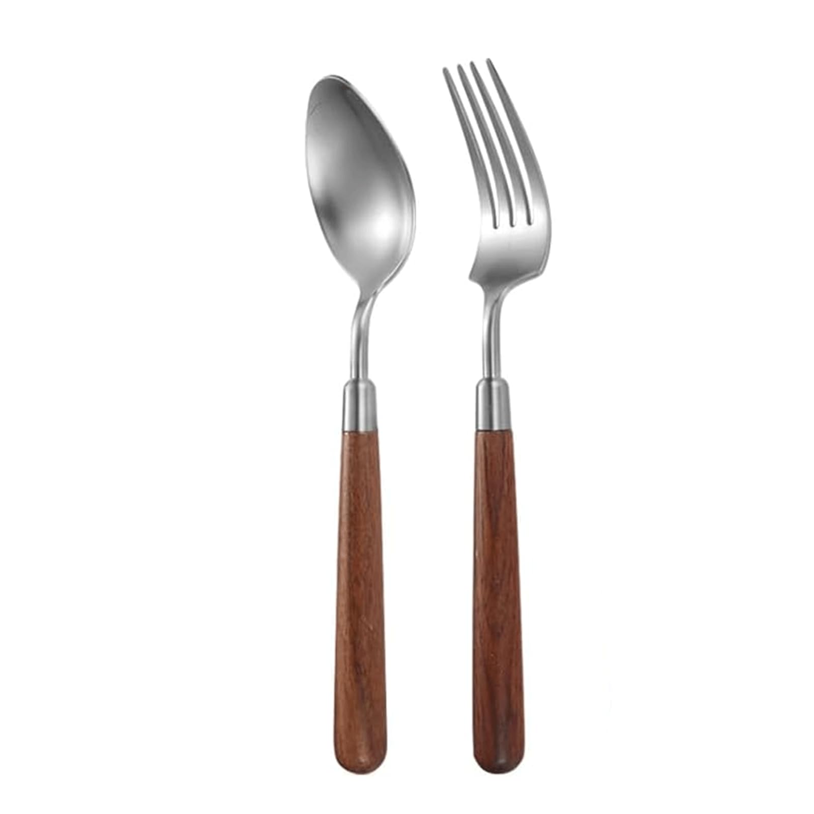 Amazon｜銀食器セット木製ハンドルカトラリーセット 304 ステンレス鋼 