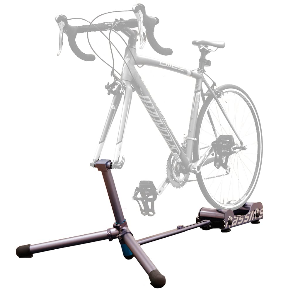 BVBike Trainer Stand for Indoor Exercise Riding, 4 Resistance Settings, 5 Adjustable Height Levels