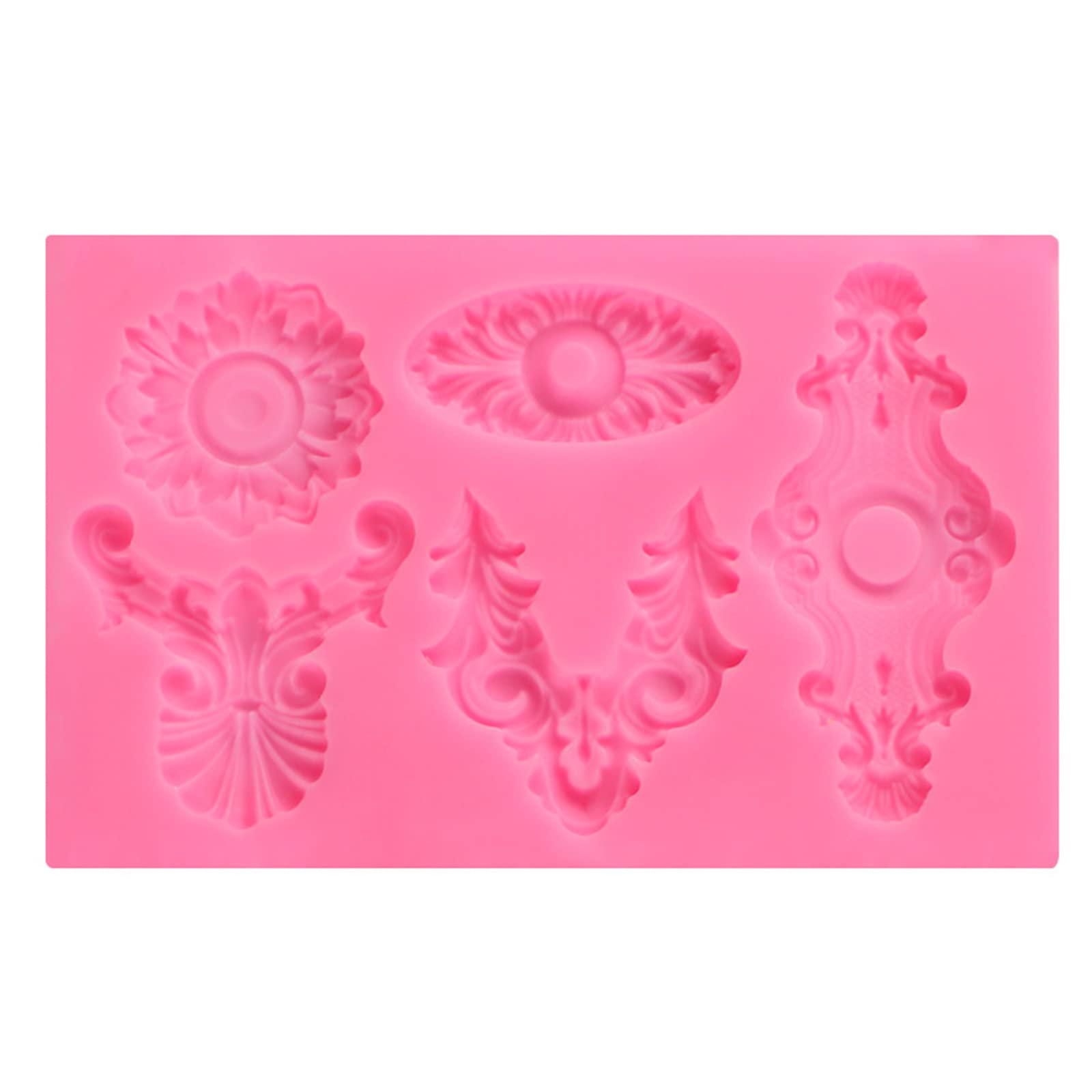 Yhplxyuus Bakeware Cookie Mold Biscuit Mold Embossed Press Baking Birthday Cookie Tools Cake Decorating Tools Cake Molds for Baking Silicone for Decorations Decorating Mousse Pastry Shapes Silicone