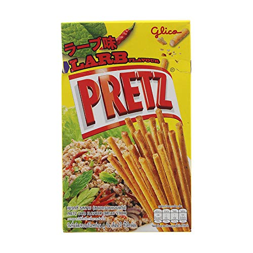 Glico Brand, Pretz Larb Flavour, Bread Stick 25g X 6 Packs