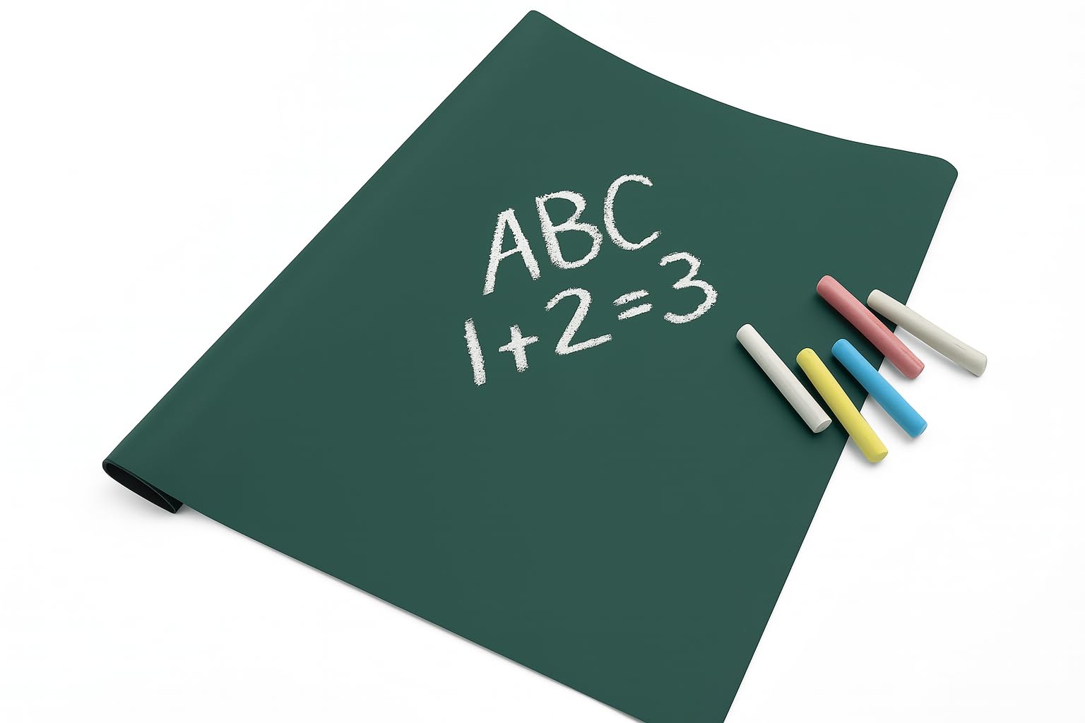 Green Chalkboard Wall Sticker for Wall 45 x 200 cm | Self-Adhesive Removable Vinyl Writing Decal with 5 Chalks | Reusable Sticker for Home, School, Office, Kitchen, Kids Room-image-34