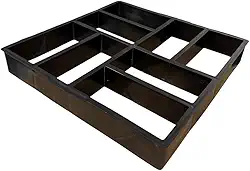 Forma Bloquete Molde Tijolinho Caminho Jardim Concreto Pedras Para Garagem 6cm - Easy Piso, Reutilizável, Resistente, Ideal Para DIY, Paisagismo, Criação de Pisos Personalizados e Projetos Externos