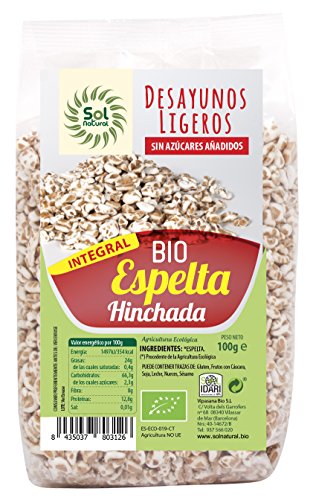 Sol Natural Espelta Integral Hinchada - Paquete De 100 Gr