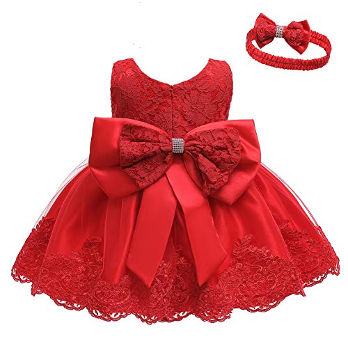 LZH Baby Meisjes Jurk Pailletten Strik Tutu Bloem Verjaardagsfeestje Trouwjurk Kinderjurken met Hoofddeksels - Image 8