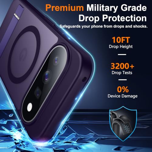 Image of SPIDERCASE Magnetic for Google Pixel 11 Case,with Stand,Purple