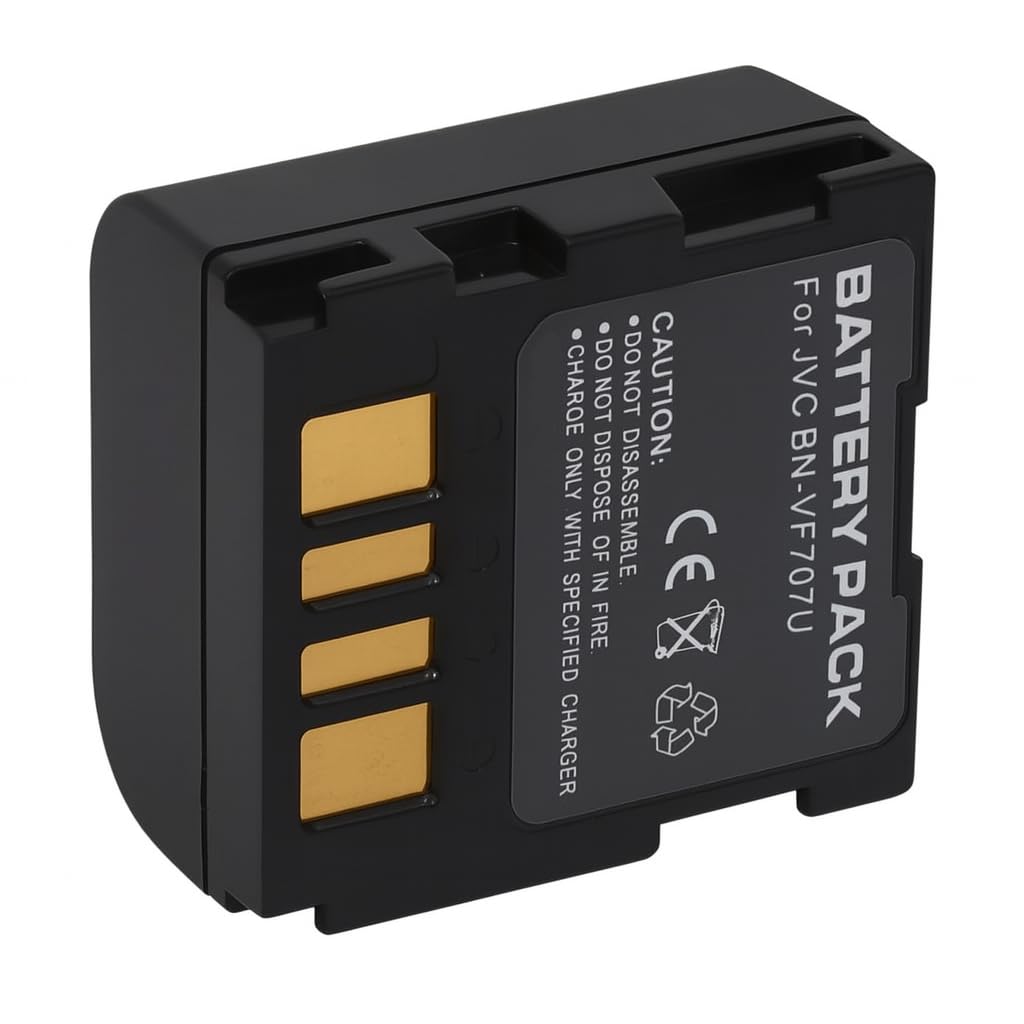 – Battery for JVC Video Camcorder - Replacement for BN-VF707, BN-VF714, BN-VF733, LY34647-002B Battery