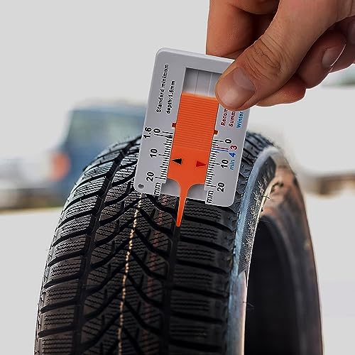 Reifenprofilmesser Auto PKW 0-20mm Werkzeug Profiltiefen Messgerät Tiefenmesser - 4 Stück.