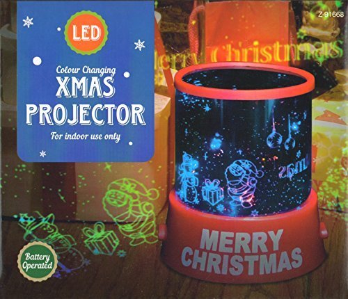 ITP IMPORTS Colour Changing Xmas Projector Indoor LED Night Light Lamp