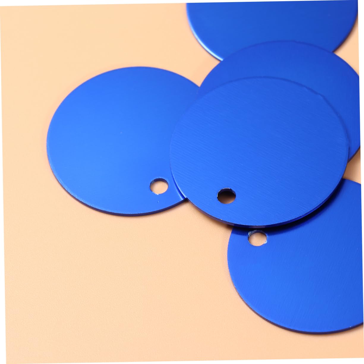 SHINEOFI Tag Vuoto Tag Identificativo Dell'Animale Domestico Per Cani Tag Identificativo Rotondo Dell'Animale Domestico In Alluminio Tag Di Cane Vuoti Rotondi Personalizzati Per Gli