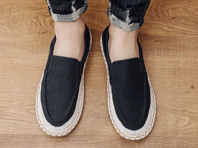 Men's Slip on Shoes, Casual Breathable Boat Sneakers with Arch Support Lightweight Mesh Beach Loafers for Driving Walking4