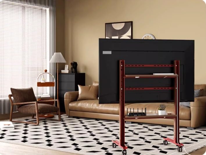 Soporte universal para TV con ruedas ajustable de 32 a 75 pulgadas miniatura 7