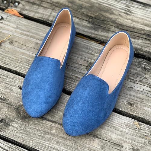 Women's Ballet Flats Slip On Shoes Dressy Comfortable Pointed Toe Walking Flats for Women Ballet Flat Shoe Non-Slip Ballerina Loafer Business Casual Office Work Dress Dance Shoes3
