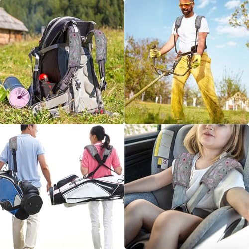 Image of ZINZ 2-Pack Universal Shoulder Pad with Ultra thick Cushion for Bag Luggage Bag Crossbody, Plus Long & Anti-Slip & Breathable,Butterfly-2pack