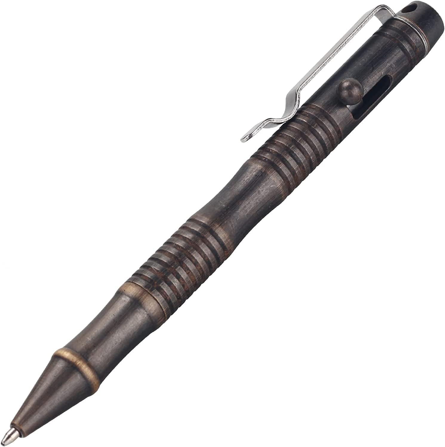 – Solid Brass Bolt Action Pen | Ballpoint Pen |Heavy Duty for Tremor Parkinson Arthritic Hands Business Office Color Bronze (BB202)
