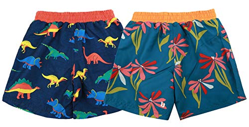 Image of SOLOCOTE Boys Swim Trunks Beach Board Sorts Bathing Swimsuit UPF 50+ Quick Dry Kids Suit
