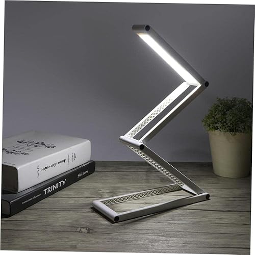 FOPEAS Lámpara de escritorio LED plegable lámpara de escritorio portátil recargable por USB 2 modos regulables para dormitorio