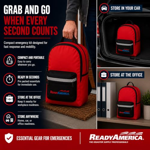Image of Ready America 70280 Emergency 2-Person 3-Day Survival Backpack