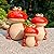 MORYSPEX Frog Garden Decor Set of 3, Cute Ceramic Frog Garden Statues for Outdoor Yard Decoration, Garden Art Lawn Decor for Outside Front Yard Front Porch, Ideal Gift for Family and Friends (Red)