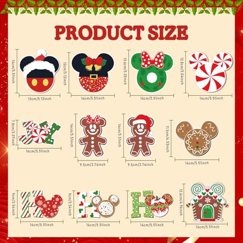 Imán Decorativo de Ratón para Refrigerador Navidad miniatura 2