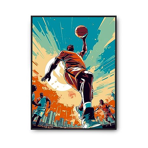 Affiche basket décoration murale intérieur format A2 pour poster chambre ado fille garçon