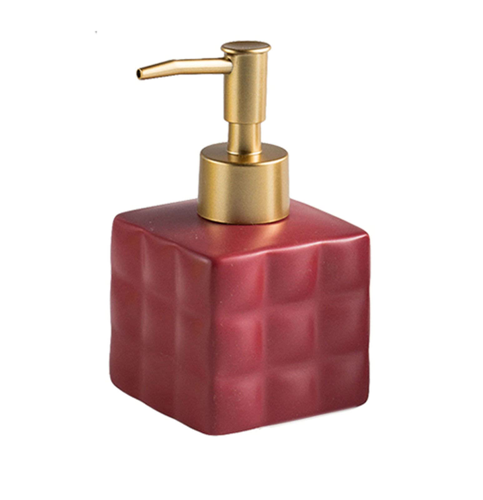 soap dispenser, Soap Dispenser,Solid Color Lotion, Hand, Shampoo With Empty Pump, For Bathroom-red-220ml/7.8oz