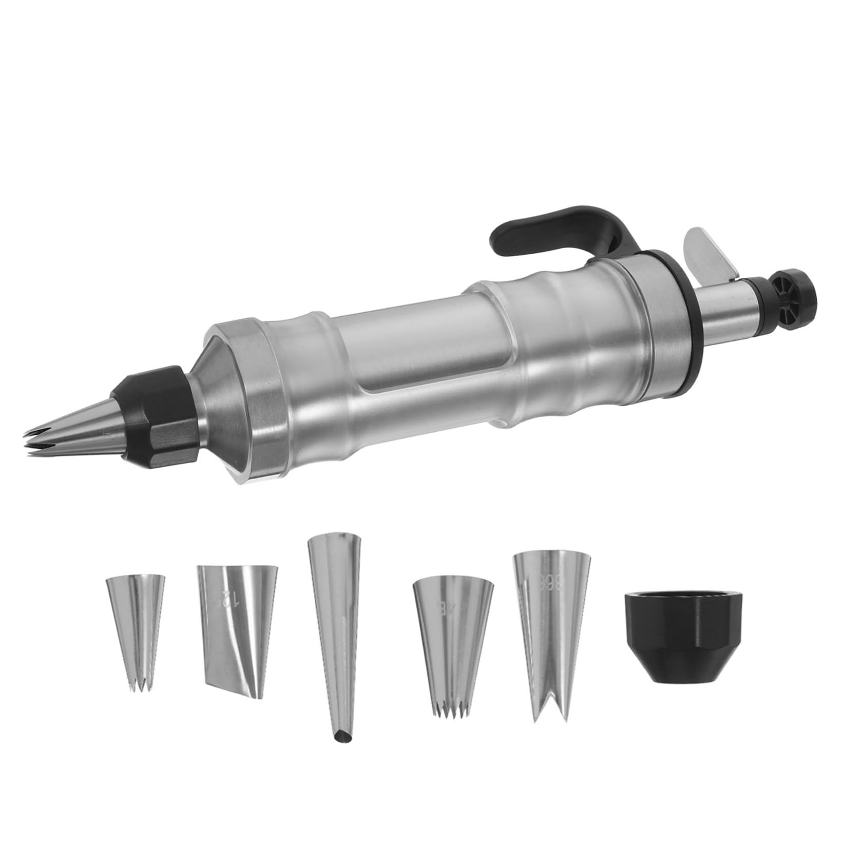 TOYANDONA Outil de Décoration de Gâteaux en INOX Embouts Variés, Presse à Biscuits Détachable, Accessoire Pâtisserie Pratique pour Maison et Cuisson DIY, Matériel Pâtisserie Professionnel