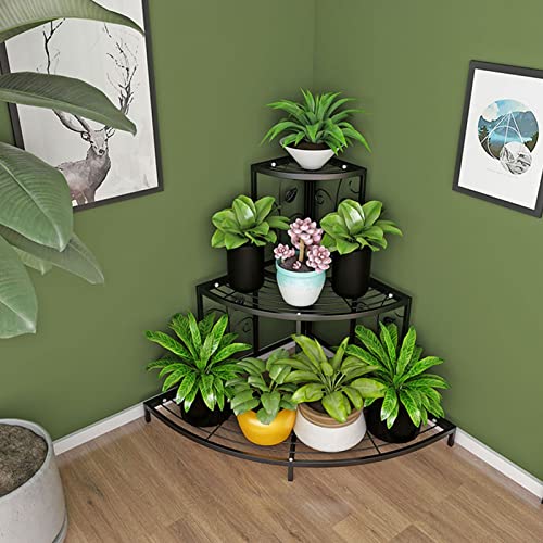 Gain de place balcon : support plantes extérieur 3 étages fer - 2