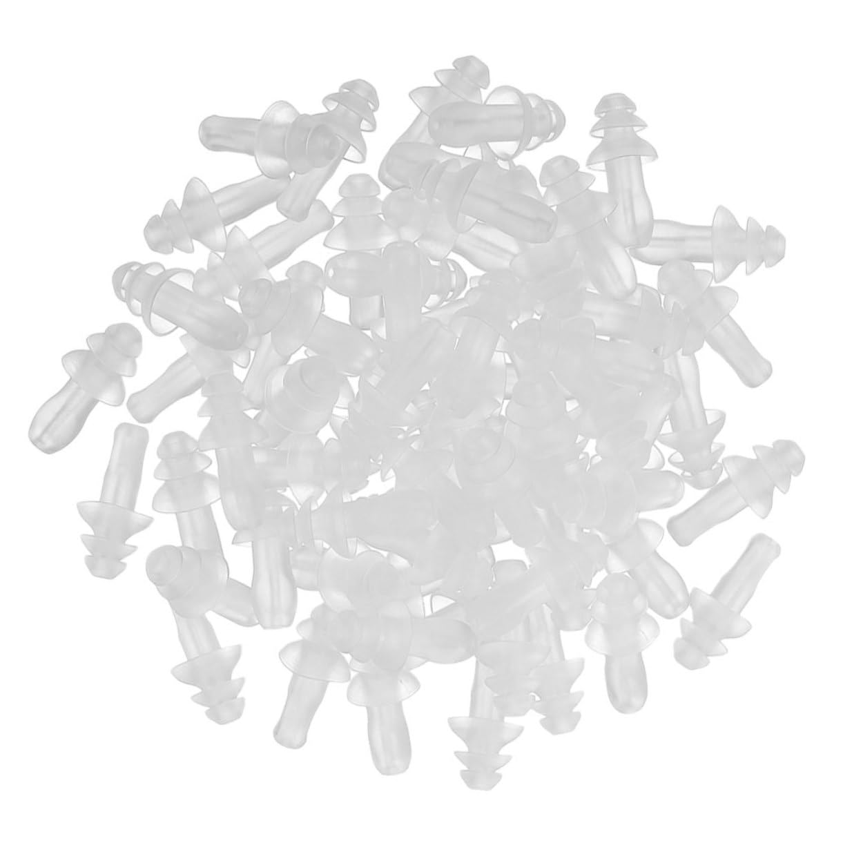 Gatuida 250pares Tapones De Oído De Silicona Transparente Para Reducción De Ruido Reutilizables Impermeables y Flexibles Para Estudiar y Proteger Del Ruido Ruidosos