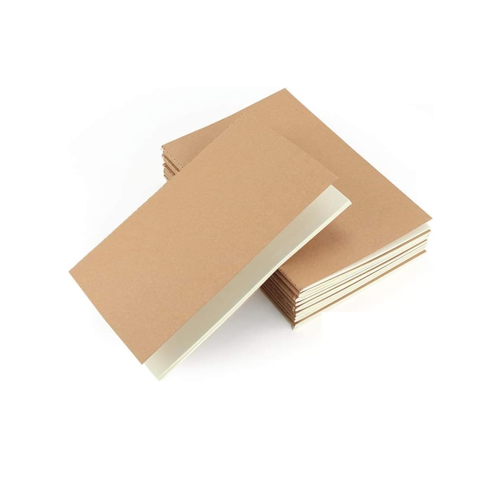 Adri 100 Cuadernos A5 lisos kraft, Páginas Blancas, Libretas de Notas para Escritura, Dibujo, Notebooks, Diario, Bloc de Notas, Escolar, Regalo, para Niños, Estudiantes.
