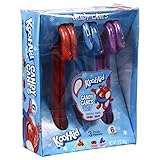 Hilco (1) Box Kool-Aid Flavored Candy Canes - 3 Flavors: Tropical Punch, Cherry, Grape - 6pc Individually Wrapped Holiday Candy - Net Wt. 3.05 oz