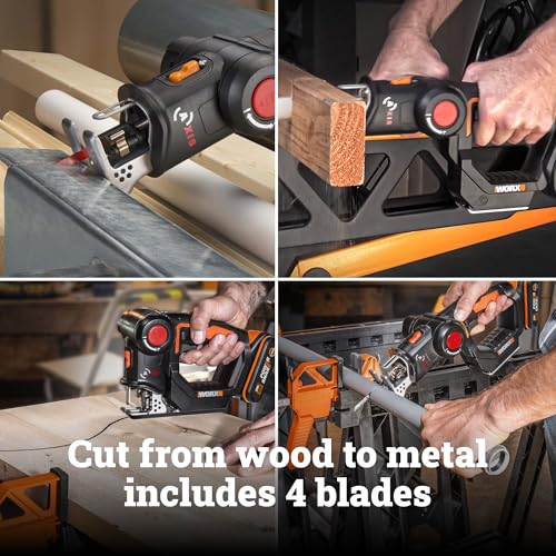 WORX 2-in-1 Cordless Reciprocating Saw