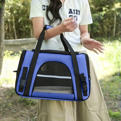 多機能 ペットキャリーバッグ 猫 キャリー 犬キャリー 手提げ 通気性 キャリーケース 中・大型猫用・小型犬・うさぎ用 折りたたみ式 多機能 洗えるマット 4WAYタイプ マット付き ショルダー 犬 猫 うさぎ 変形しない おでかけ 旅行 通院 車載 防災