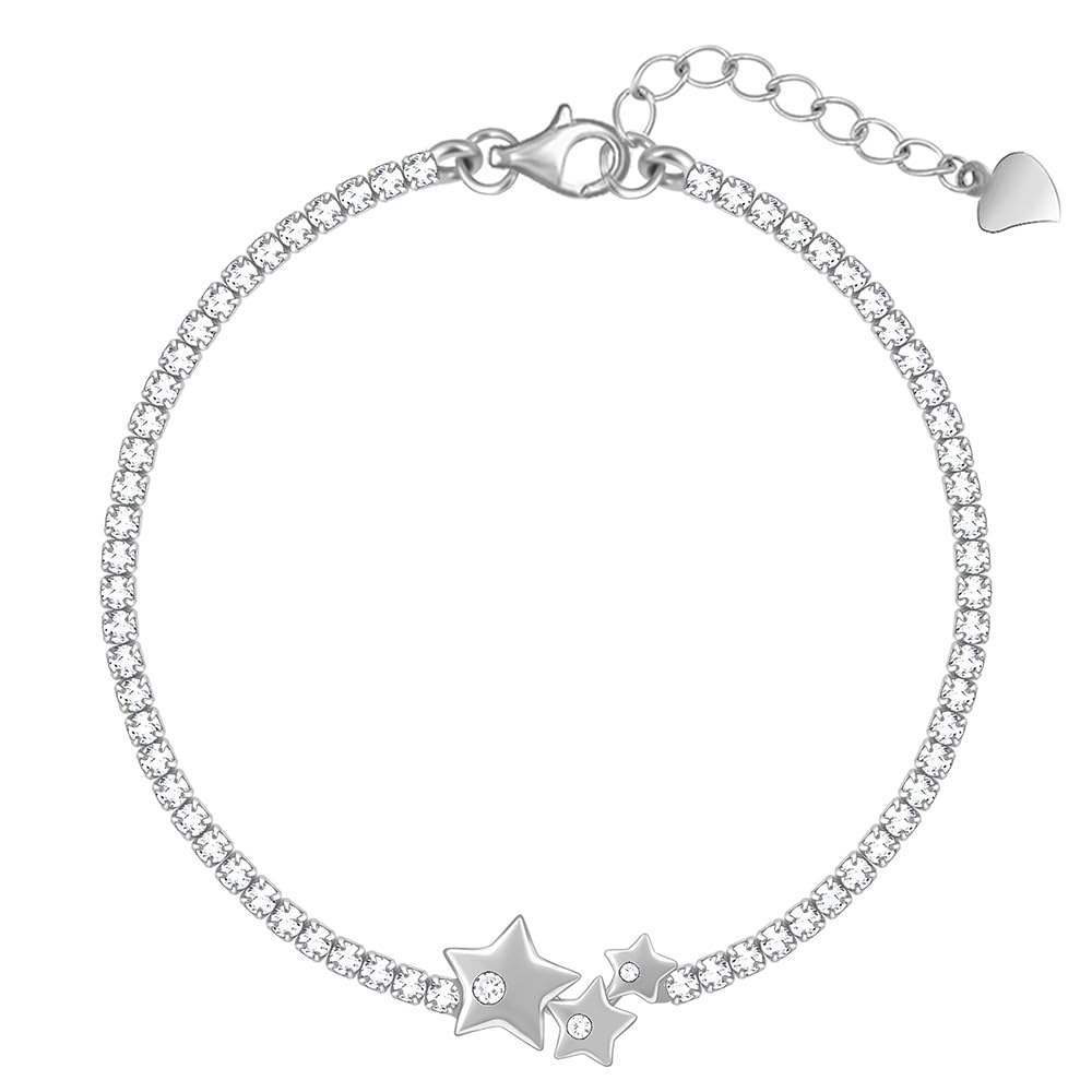 GIVA 925 Silver Triple Star Bracelet, Adjustable | Gifts for Women and Girls | With Certificate of Authenticity and 925 Stamp | 6 Months Warranty* (B0CQM7Z5XX) Amazon Price History, Amazon Price Tracker