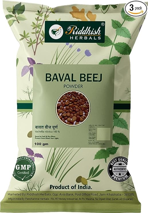 Riddhish HERBALSBabool Phali Powder for joint pain | pack of 5 | (each of 100 GM)