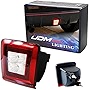 iJDMTOY 72-002-Red Clear Lens Bumper Fog Light Kit for 2009-19 Nissan 370Z & 2013-17 Juke Nismo, Powered by Red Brake/Rear Fog & White LED as Backup Reverse Lamp