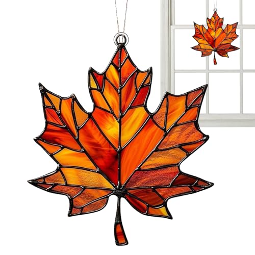 Ahornblatt-Ornament Aus Gebeiztem, Herbstdeko Hängend Acryl Zum Aufhängen Am Fenster, Herbsts Deko Anhänger, Ahornblätter Sonnenfänger, Herbstdeko Fenster Hängend Für Thanksgiving Herbst Dekoration Ahornblatt-Ornament Aus Gebeiztem, Herbstdeko Hängend Acryl Zum Aufhängen Am Fenster, Herbsts Deko Anhänger, Ahornblätter Sonnenfänger, Herbstdeko Fenster Hängend Für Thanksgiving Herbst Dekoration