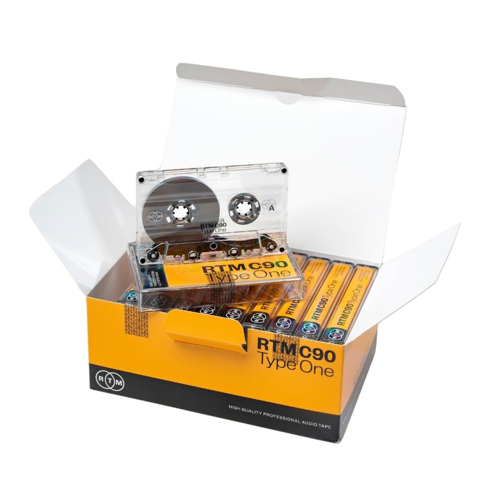 Rtm C90 | Cassetta Musica Vuota Per Da 90 Minuti Di Tipo 1 | Ideale Per La Registrazione Audio | Qualità Da Studio | Confezione Da 10 Cassette-image