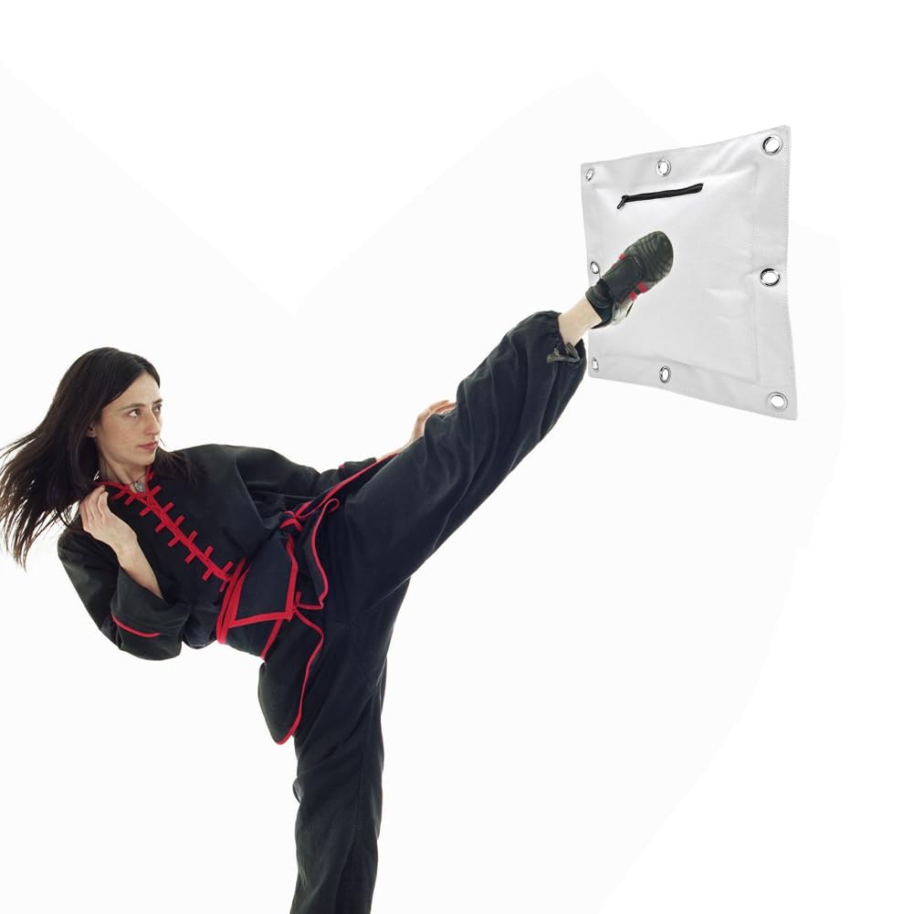 Joyzan Wing Chun Borsa da Boxe, Sacchetto Di Punch Wing Chun Borse Parete in Tela Cuscino Impatto Sacco Sabbia Muro Pad Attrezzatura per Allenamento di Arti Marziali Kung Fu Muay Thai Sanda Praticanti