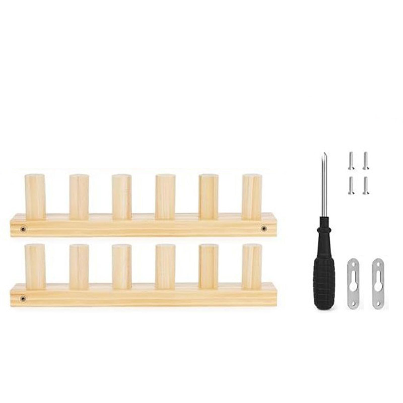 Kaeltsyn Wooden Knitting Tool Multifunctional Easy Assembly for Weaving Blankets Shawls Sweaters Bags Craft Tool