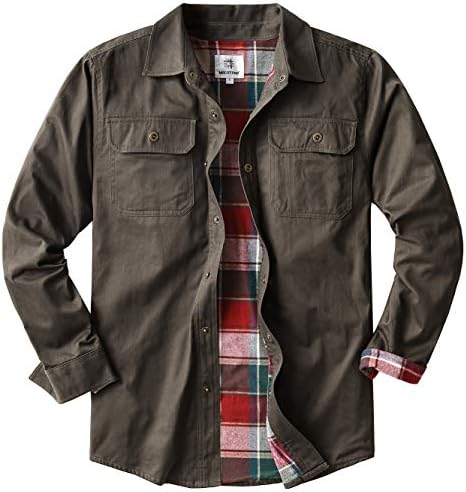 Men's Heavyweight Cotton Canvas Flannel 